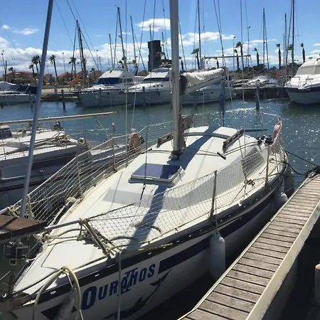 Petit Voilier A Quai Port Barcares Hotel Le Barcares Exterior photo